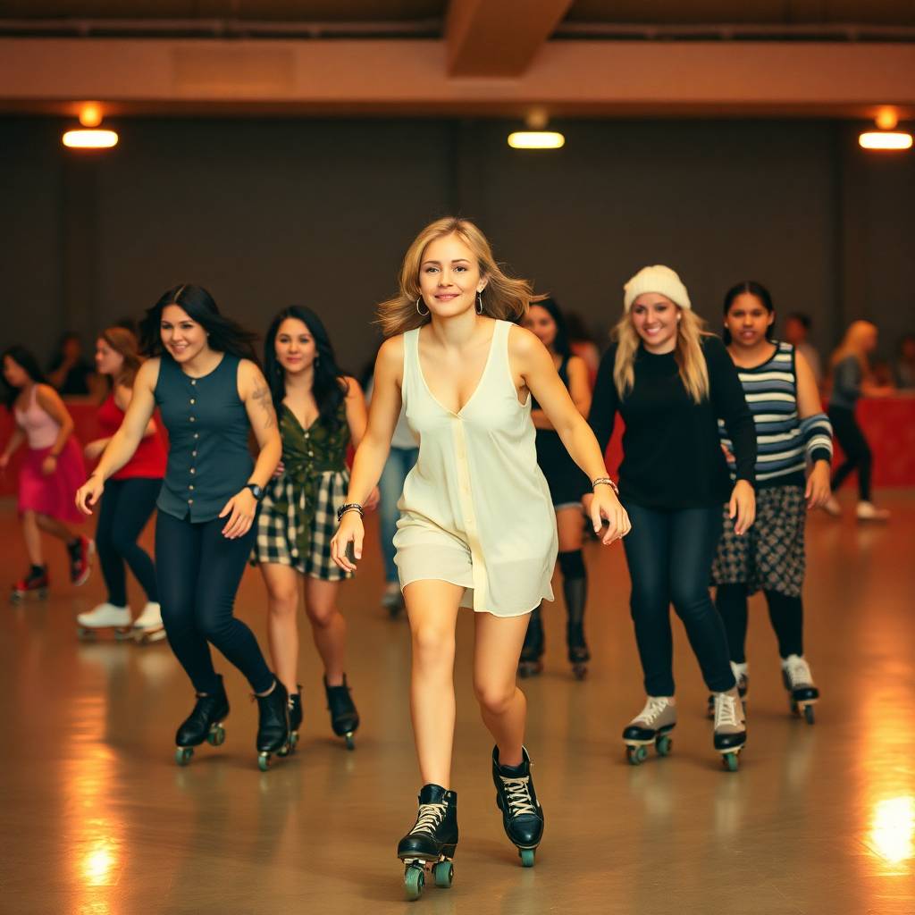 Roller rink DJ taking QR code song requests with NoSongRequests.com